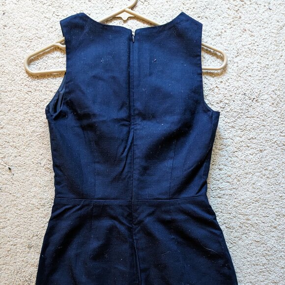 NWOT J.Crew Tweed Sheath Dress with Waist Buttons - Picture 6 of 8